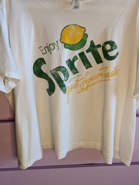 H&M White Sprite Lemon Graphic Tee
